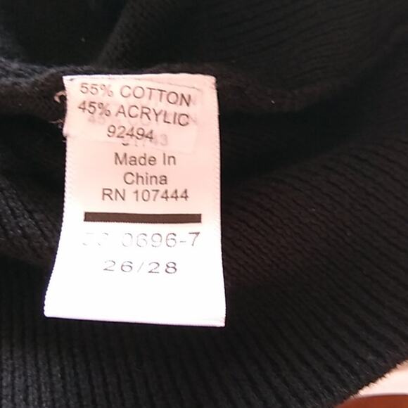 Jessica London Women's Size 26/28 black sweater with embroidery - Picture 8 of 9